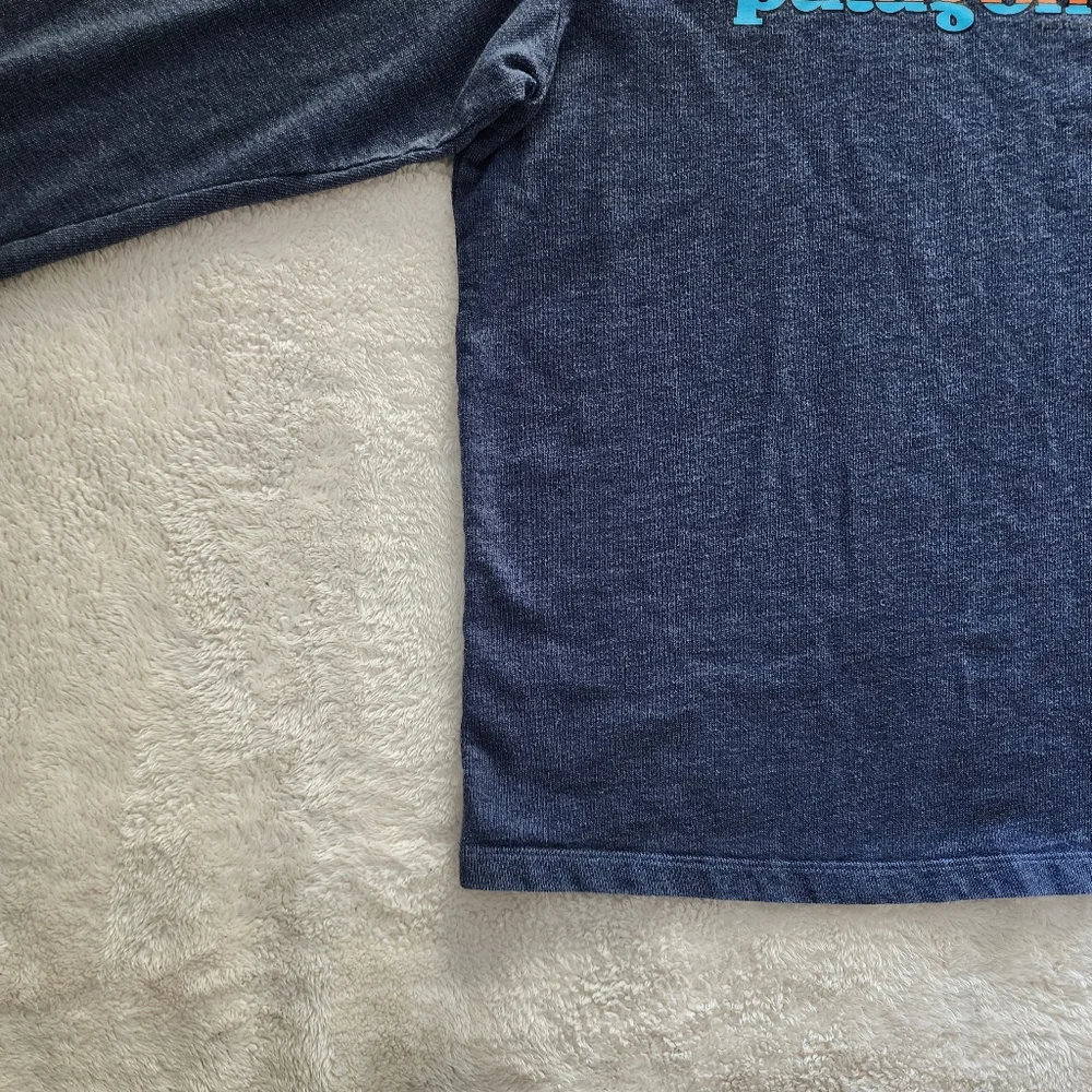 Patagonia Nightfall Fitz Roy Lightweight Crew Sweatshirt, Men's Medium - Navy - Picture 2 of 12